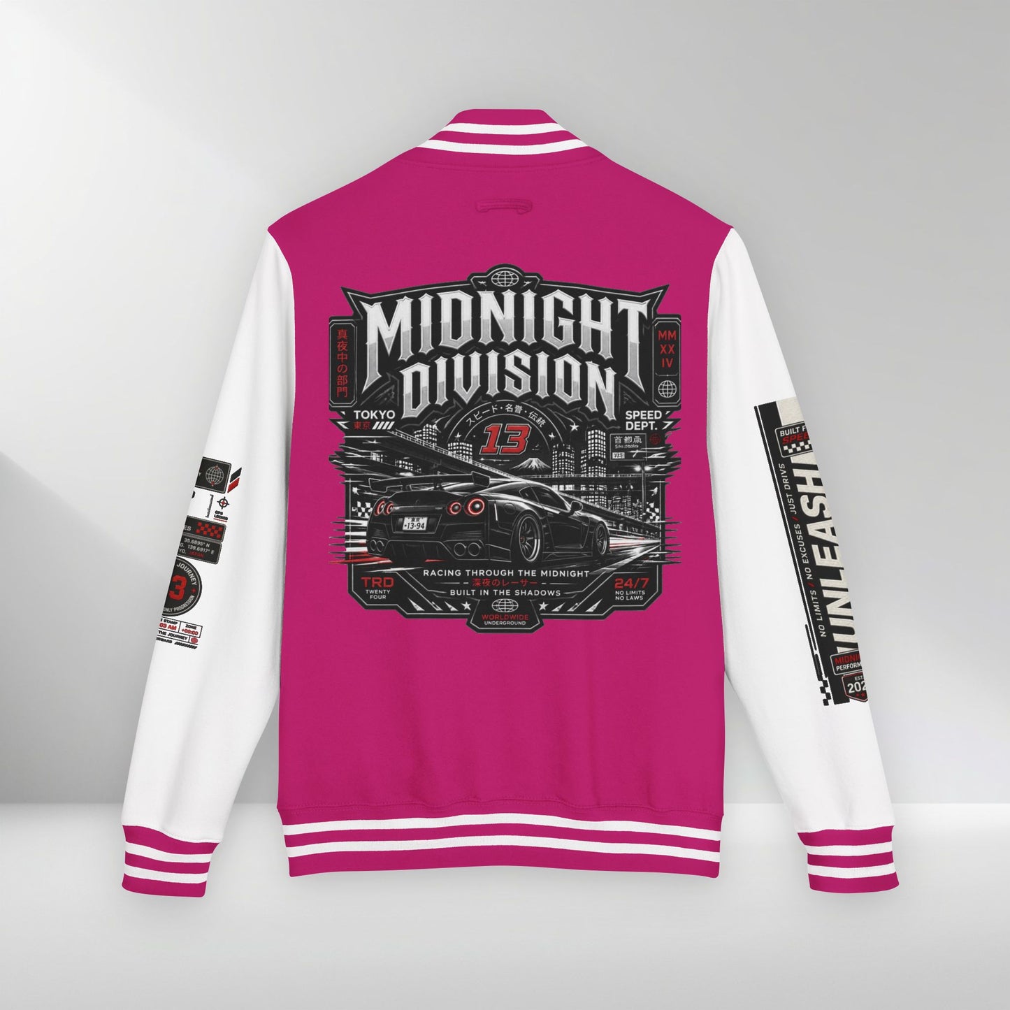 Midnight Division Racing Letterman Jacket