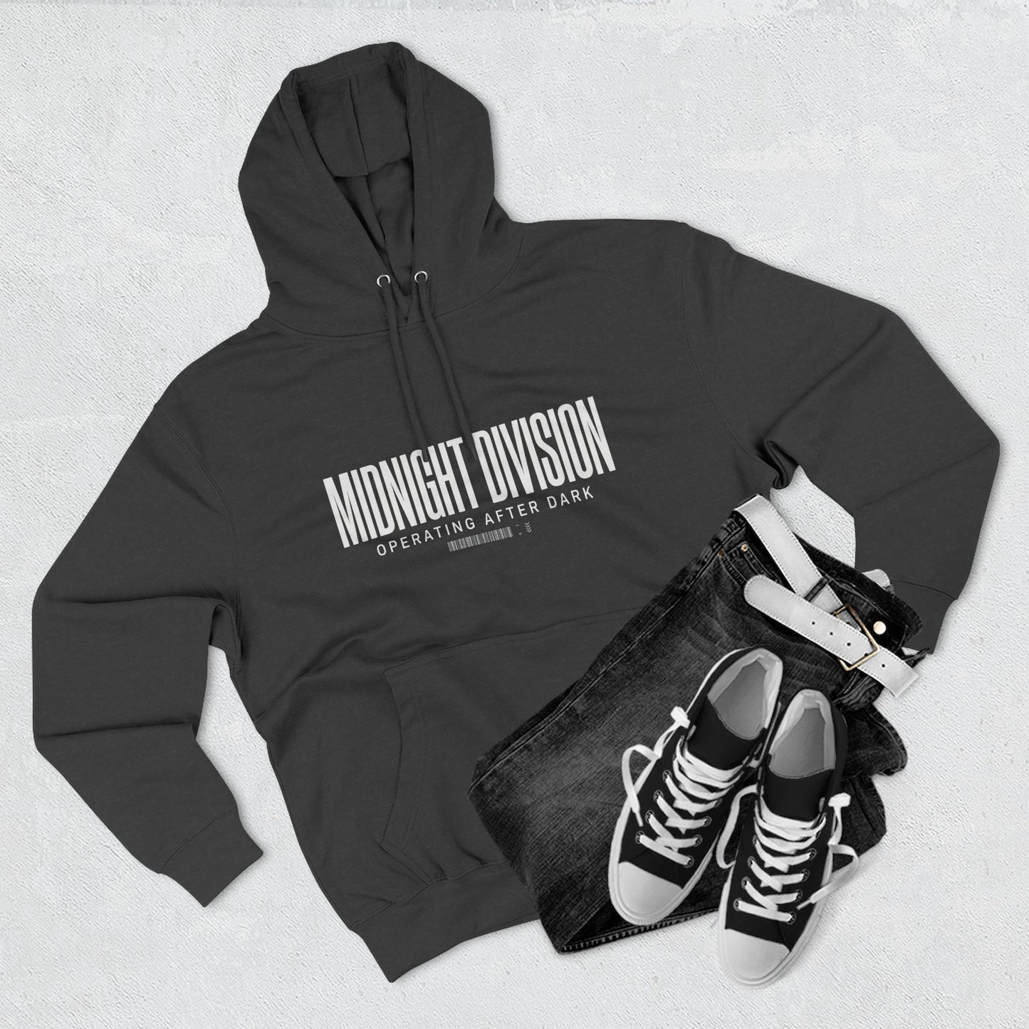 Midnight Division Hoodie – 'Operating After Dark' Graphic Pullover
