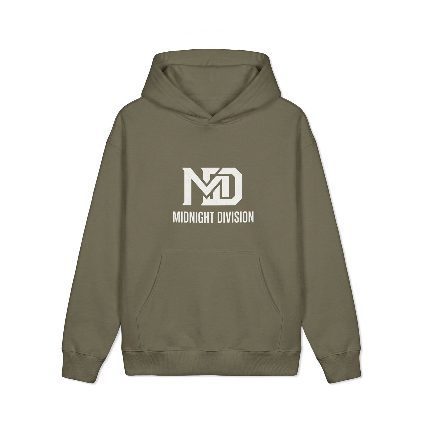 Midnight Division Logo Hoodie — Vintage Raven Emblem Heavyweight Hoodie