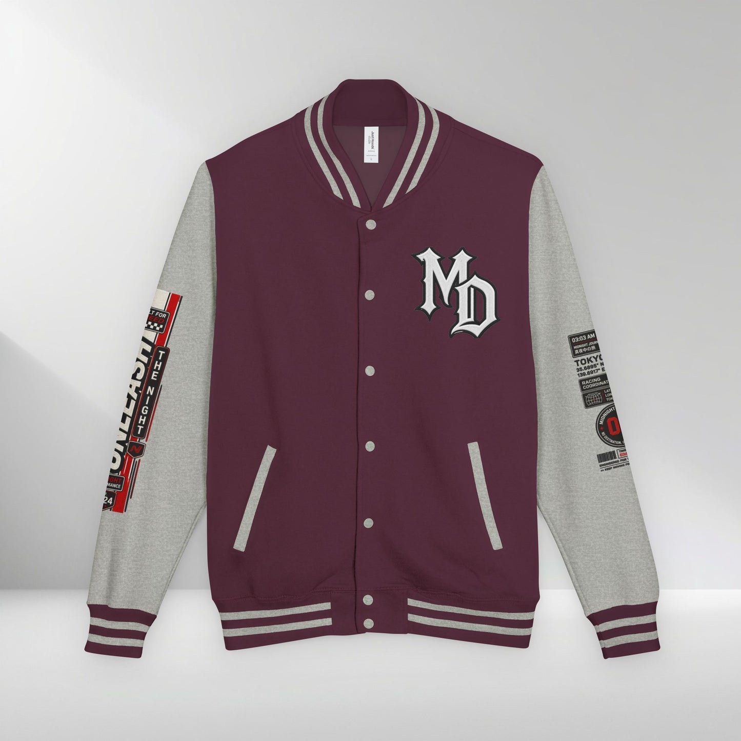 Midnight Division Racing Letterman Jacket