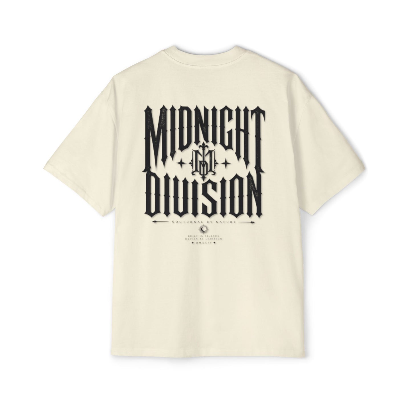 Midnight Division Graphic Tee — Men's Oversized Streetwear T-Shirt