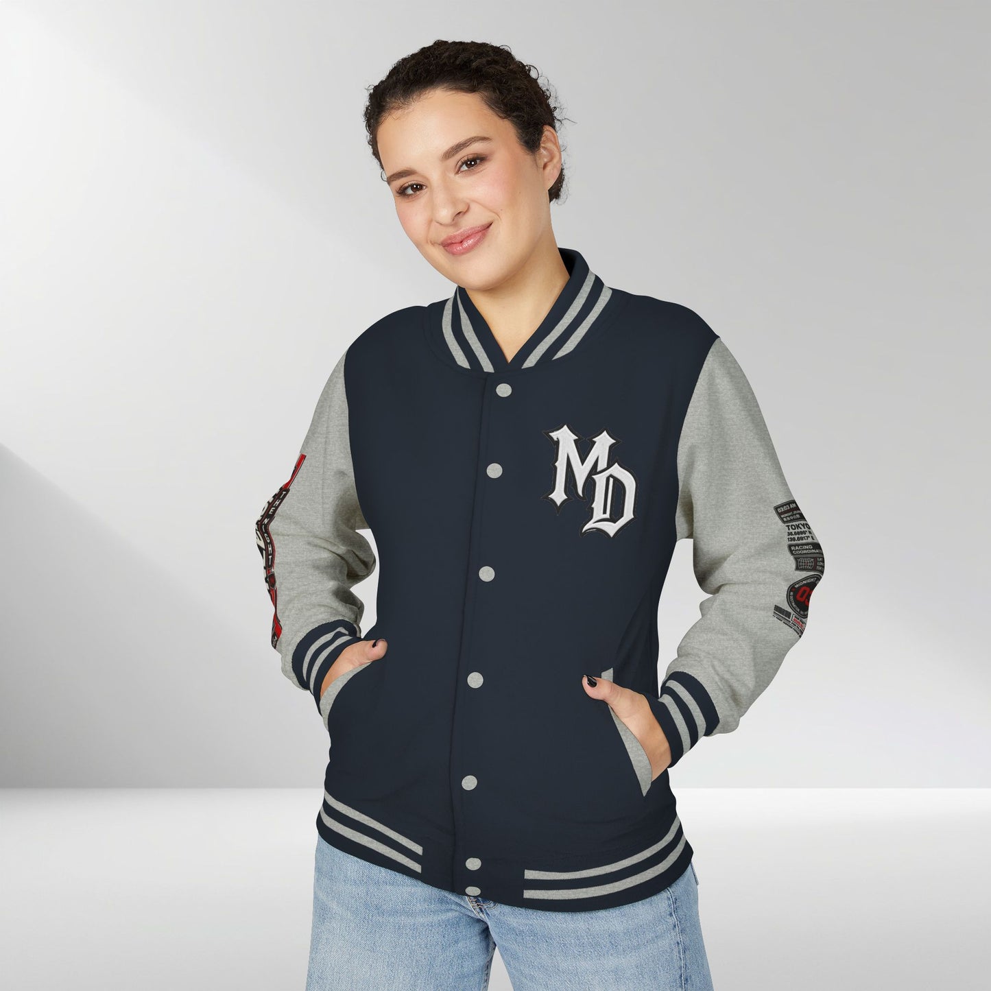 Midnight Division Racing Letterman Jacket