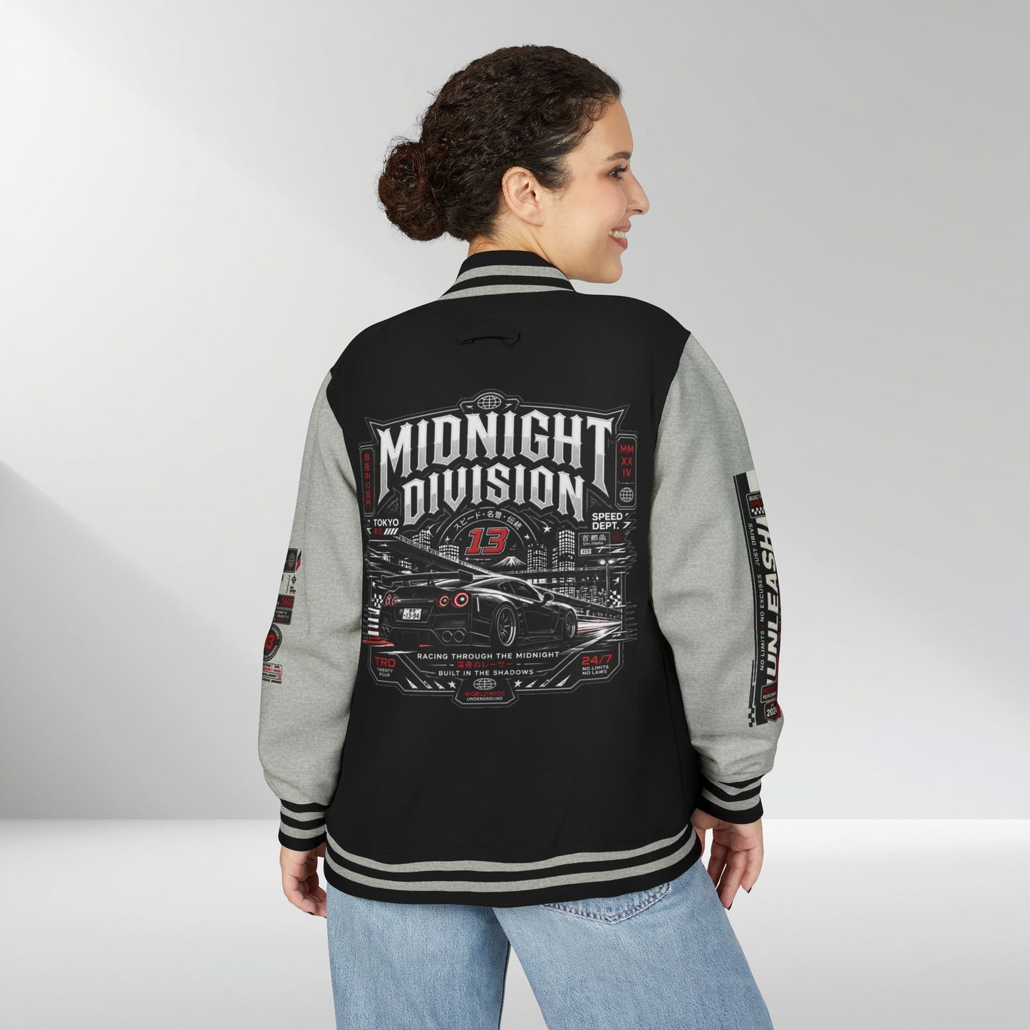 Midnight Division Racing Letterman Jacket