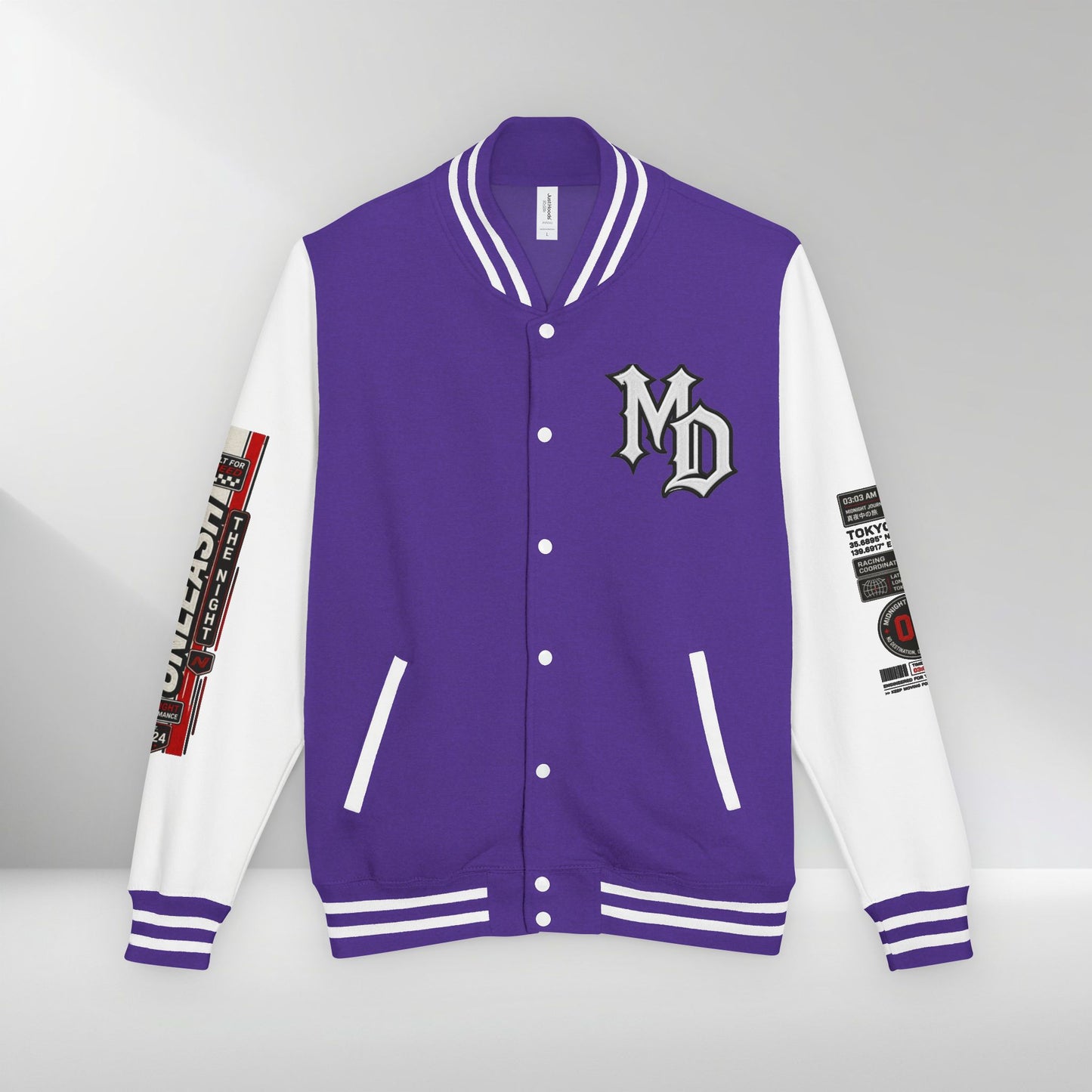 Midnight Division Racing Letterman Jacket