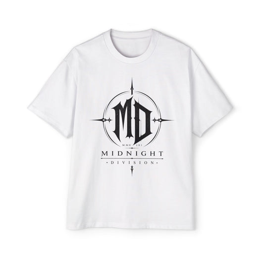 Midnight Division Graphic Tee — Men's Band-Style Oversized T-Shirt