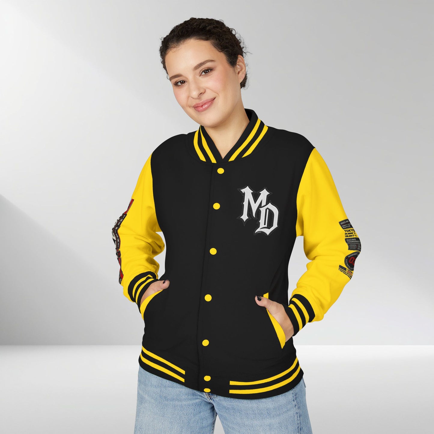 Midnight Division Racing Letterman Jacket