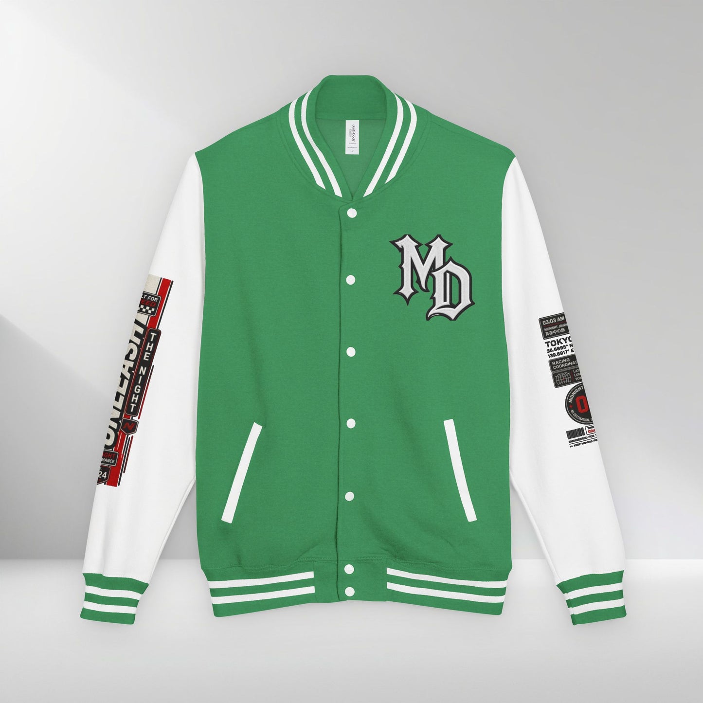 Midnight Division Racing Letterman Jacket