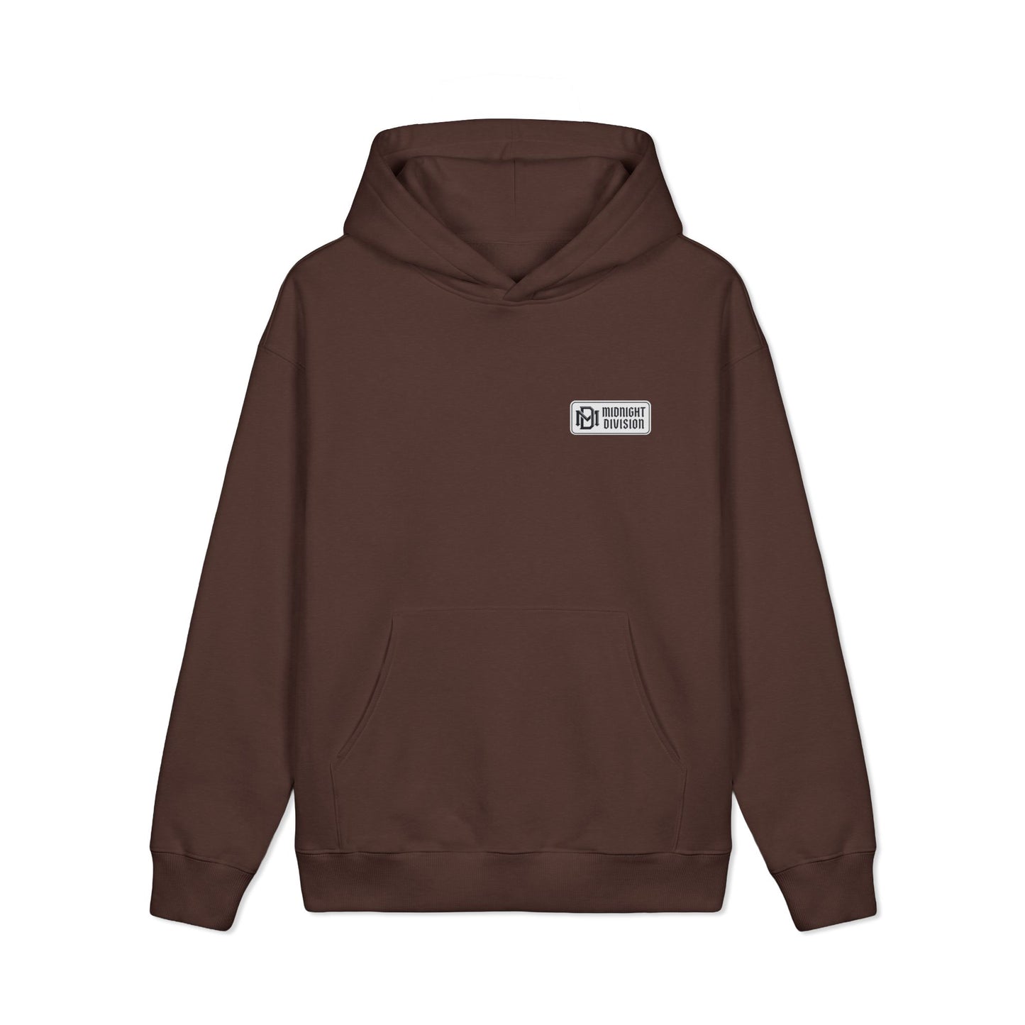 Midnight Division Logo Hoodie — Vintage Raven Emblem Heavyweight Hoodie