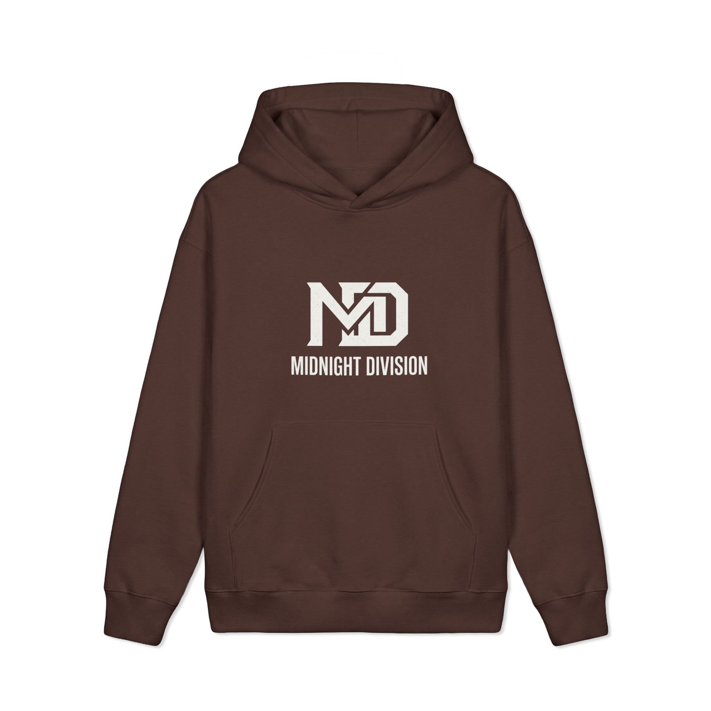 Midnight Division Logo Hoodie — Vintage Raven Emblem Heavyweight Hoodie