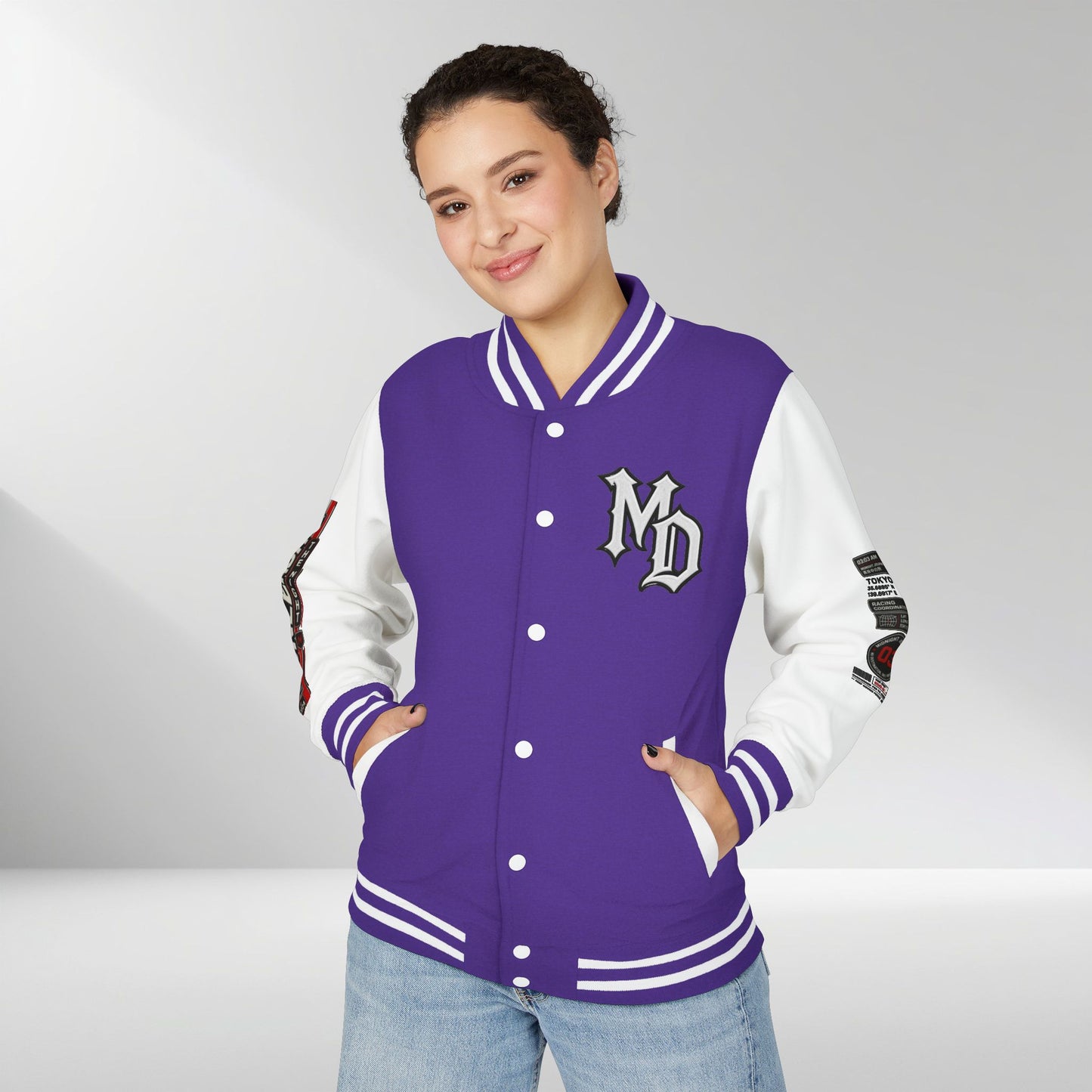 Midnight Division Racing Letterman Jacket