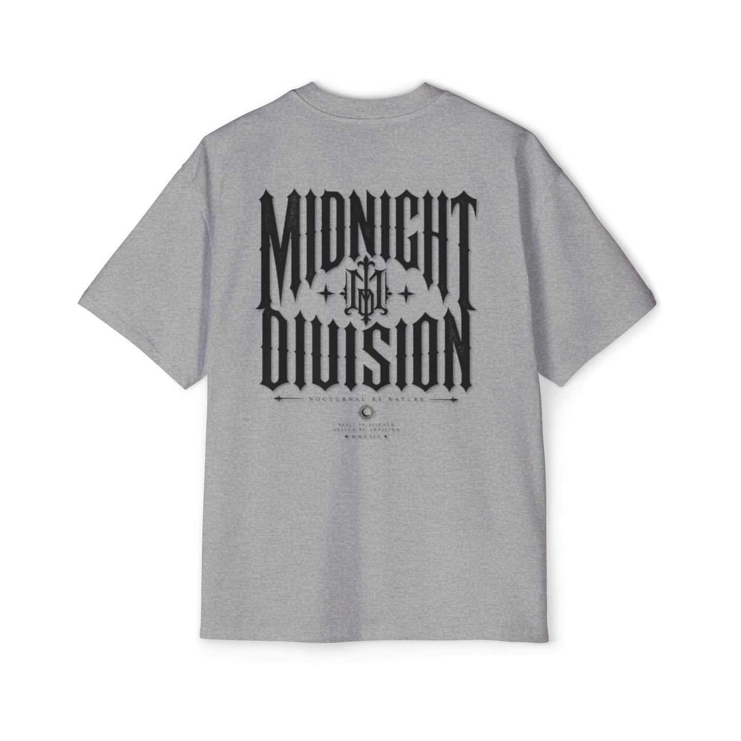 Midnight Division Graphic Tee — Men's Oversized Streetwear T-Shirt