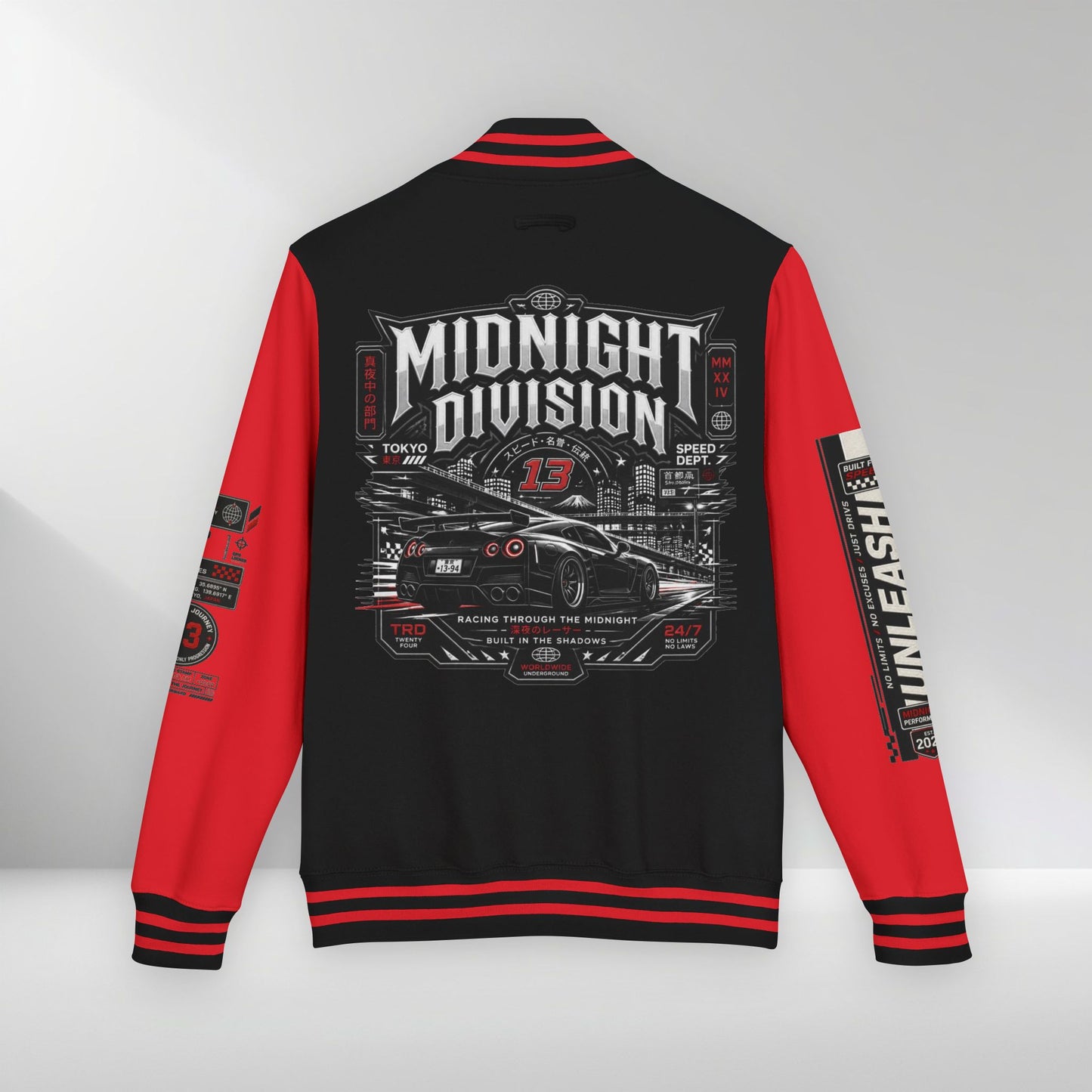 Midnight Division Racing Letterman Jacket
