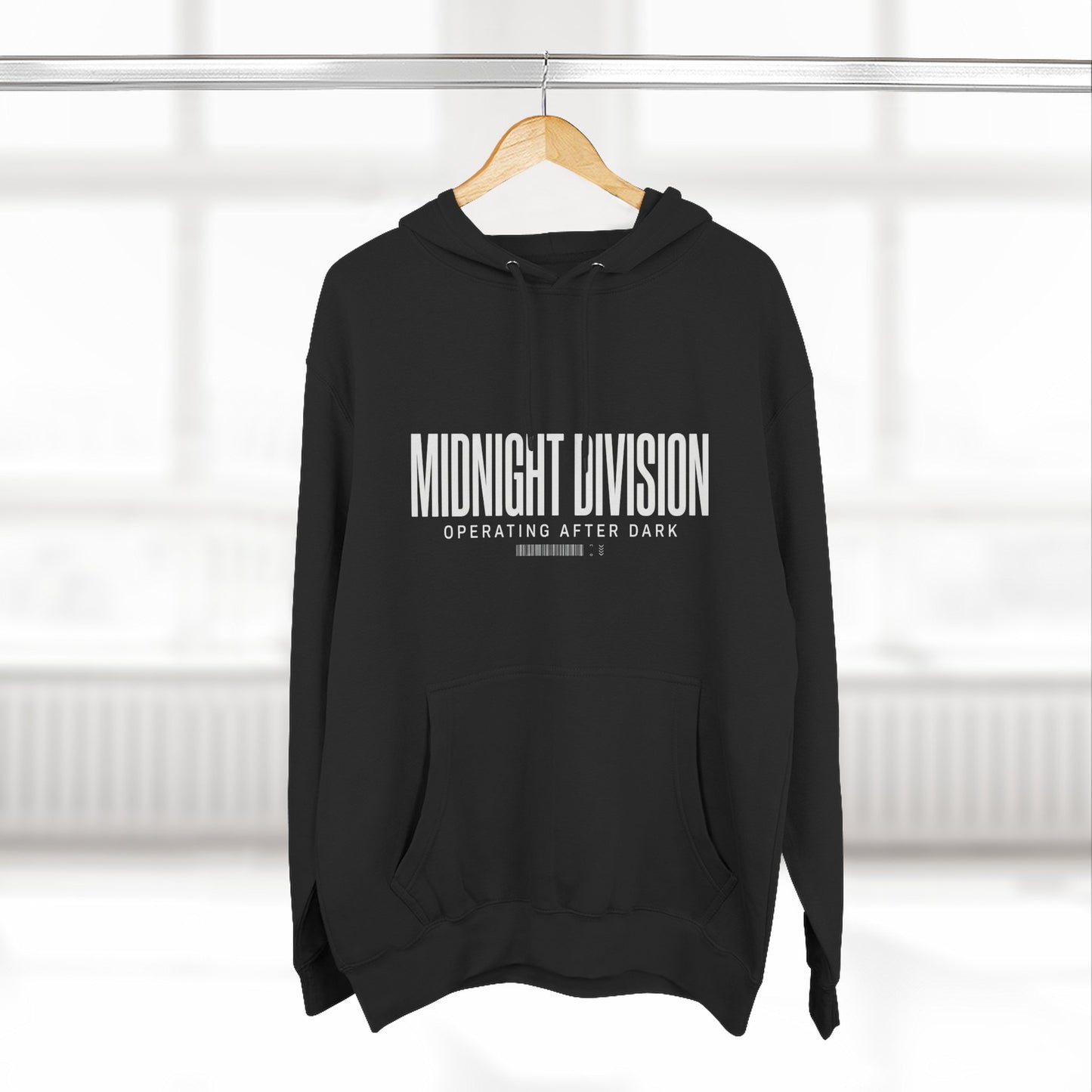 Midnight Division Hoodie – 'Operating After Dark' Graphic Pullover