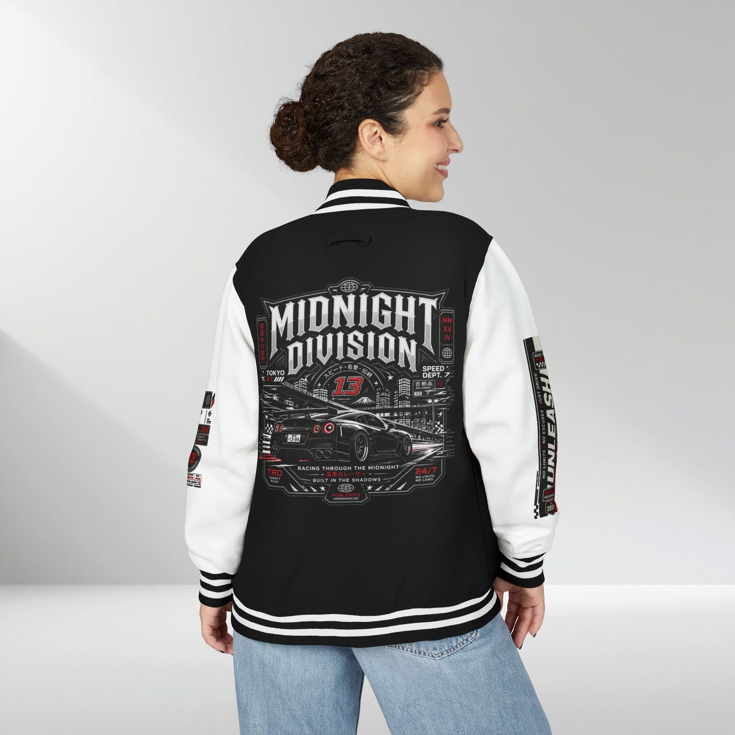 Midnight Division Racing Letterman Jacket
