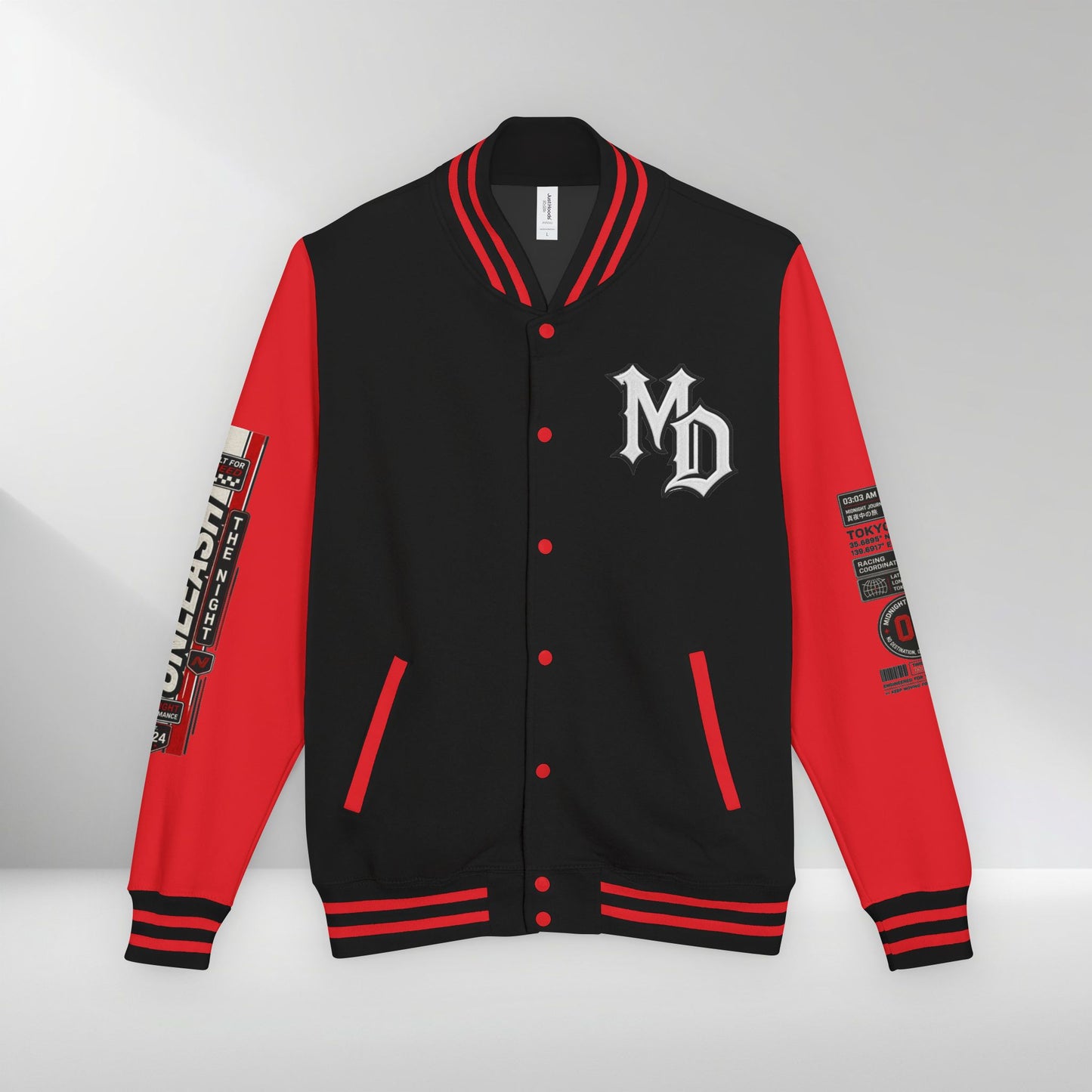 Midnight Division Racing Letterman Jacket