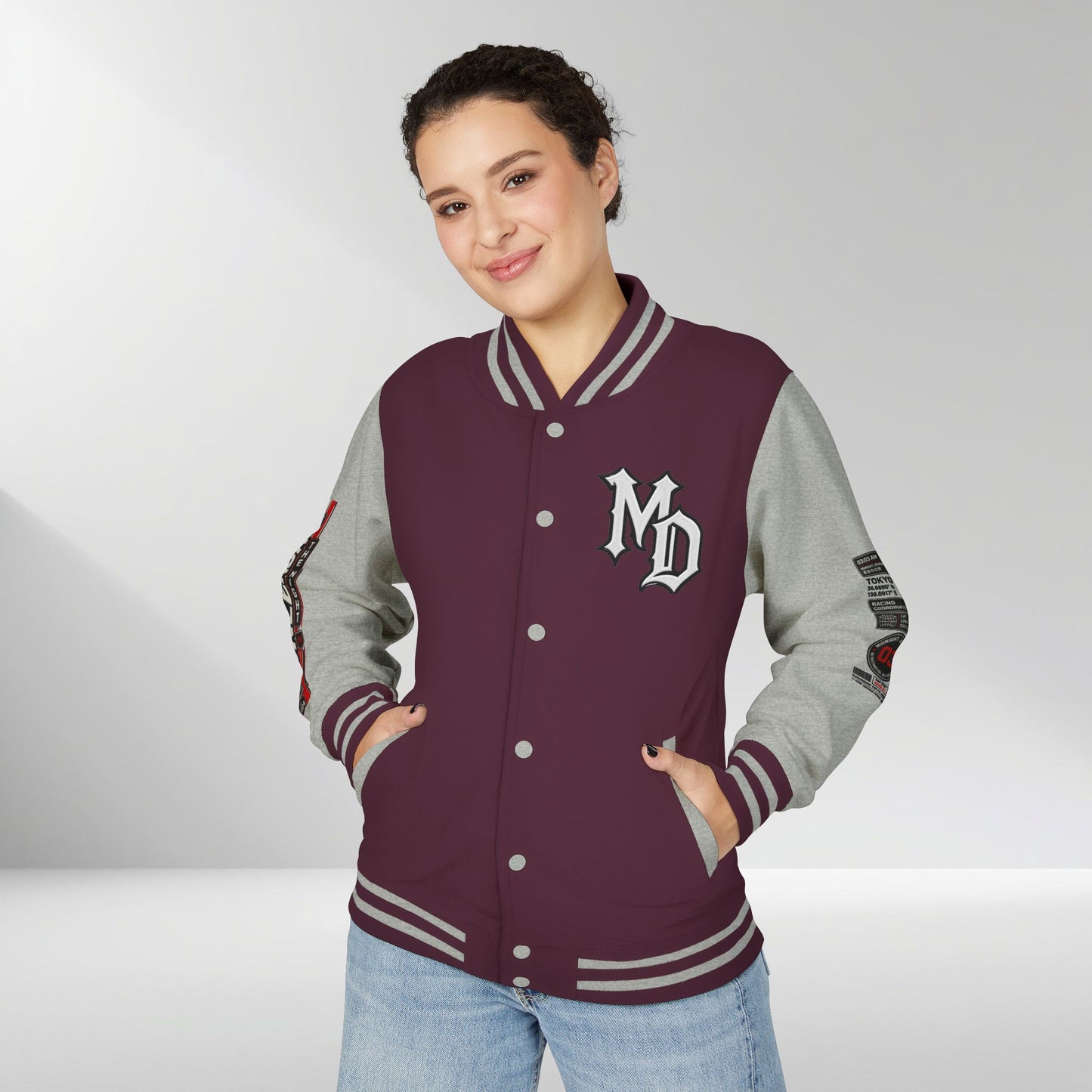 Midnight Division Racing Letterman Jacket
