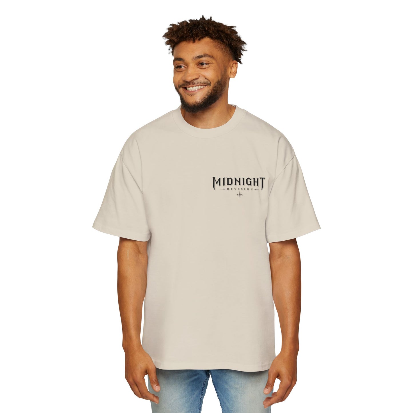 Midnight Division Graphic Tee — Men's Oversized Streetwear T-Shirt