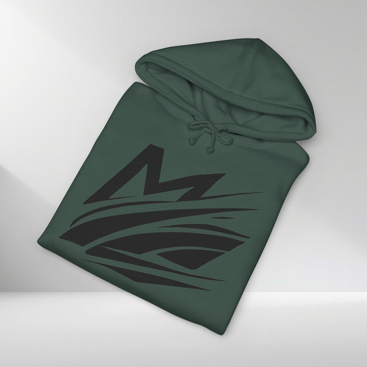 Abstract Wave Emblem Hoodie - MIDNIGHT DIVISION