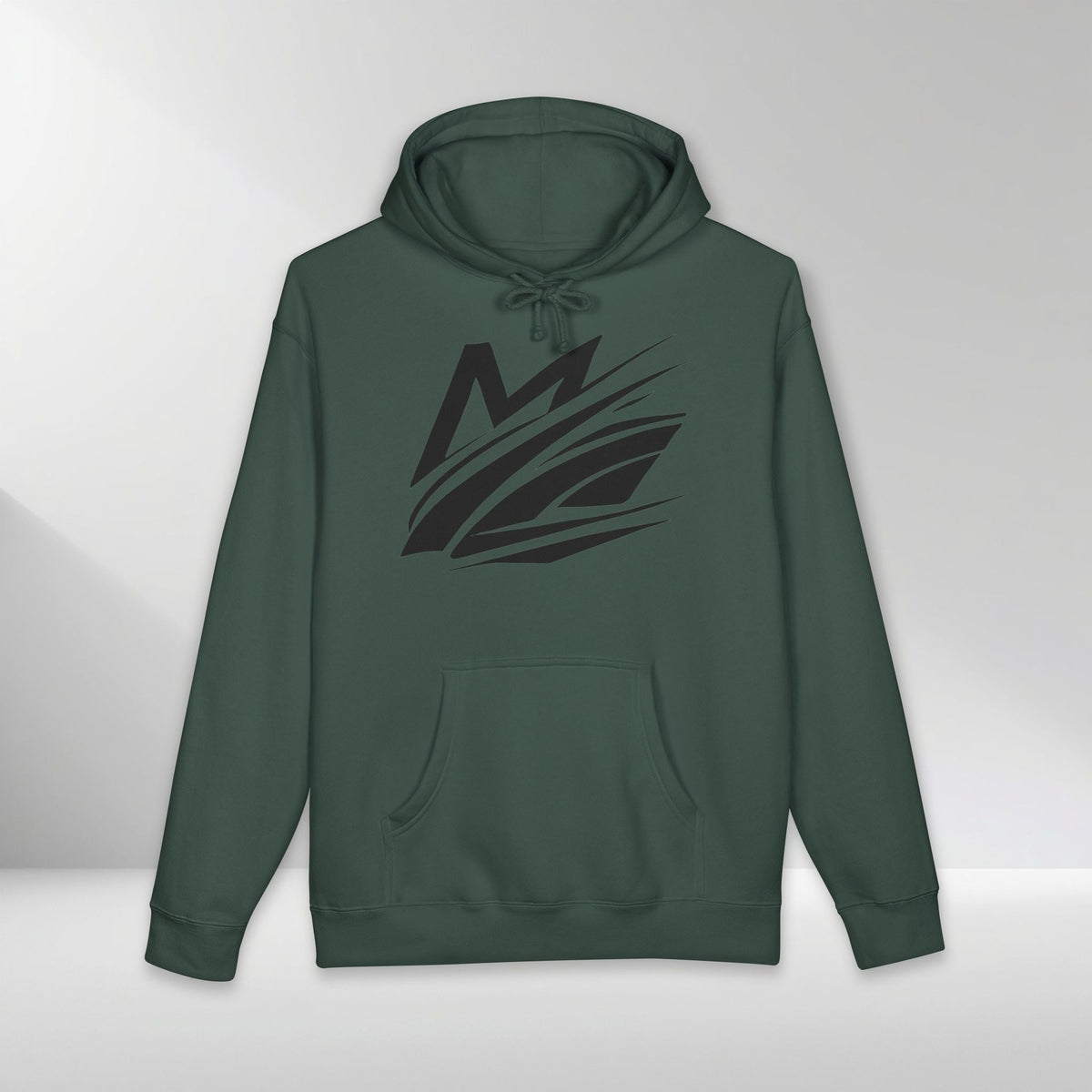 Abstract Wave Emblem Hoodie - MIDNIGHT DIVISION